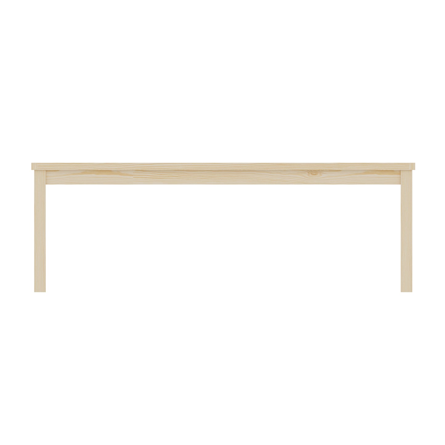 52.1" Outdoor Solid Wood Knot-Free Pine Backless Dining Swimming Pool Beach Bench with Slatted Seat โ Modern Bench, Perfect for Patio, Backyard, Entryway, Hallway, Living Room, Bedroom, Front Door