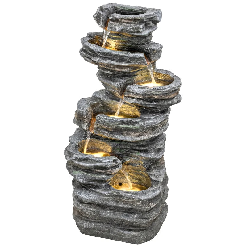 Cascading Waterfall Design Waterfall Fountain,Outdoor Waterfall Fountain,Tall Waterfall Fountain