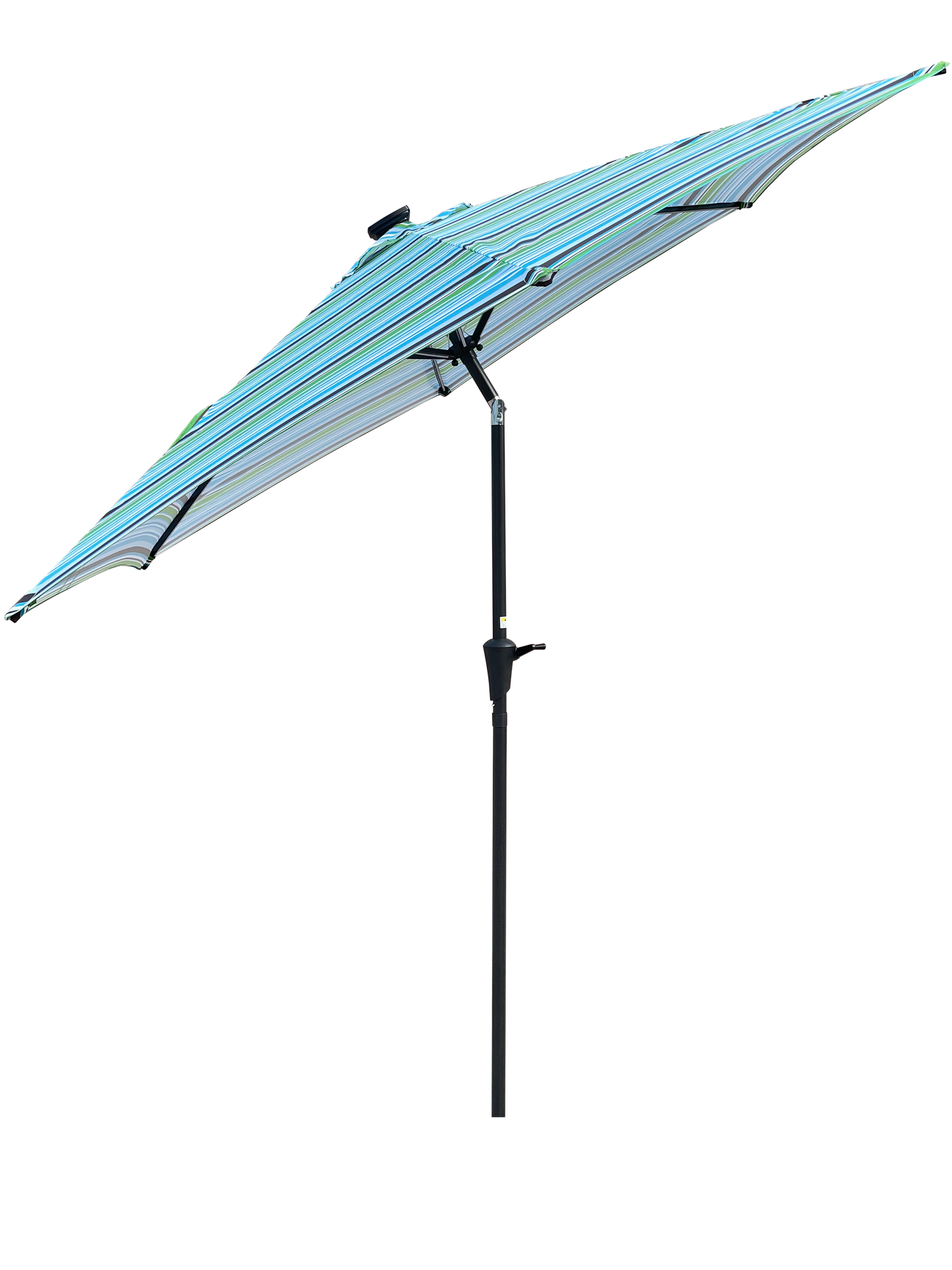 9FT UMBRELLA WITH LIGHT Blue and Stripes