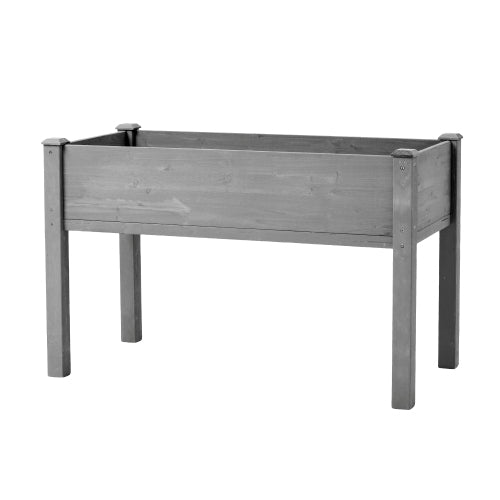 48 x 24 x 30 in. Raised Garden Bed with Legs-Elevated Wood Planter Box for Outdoor Growing
