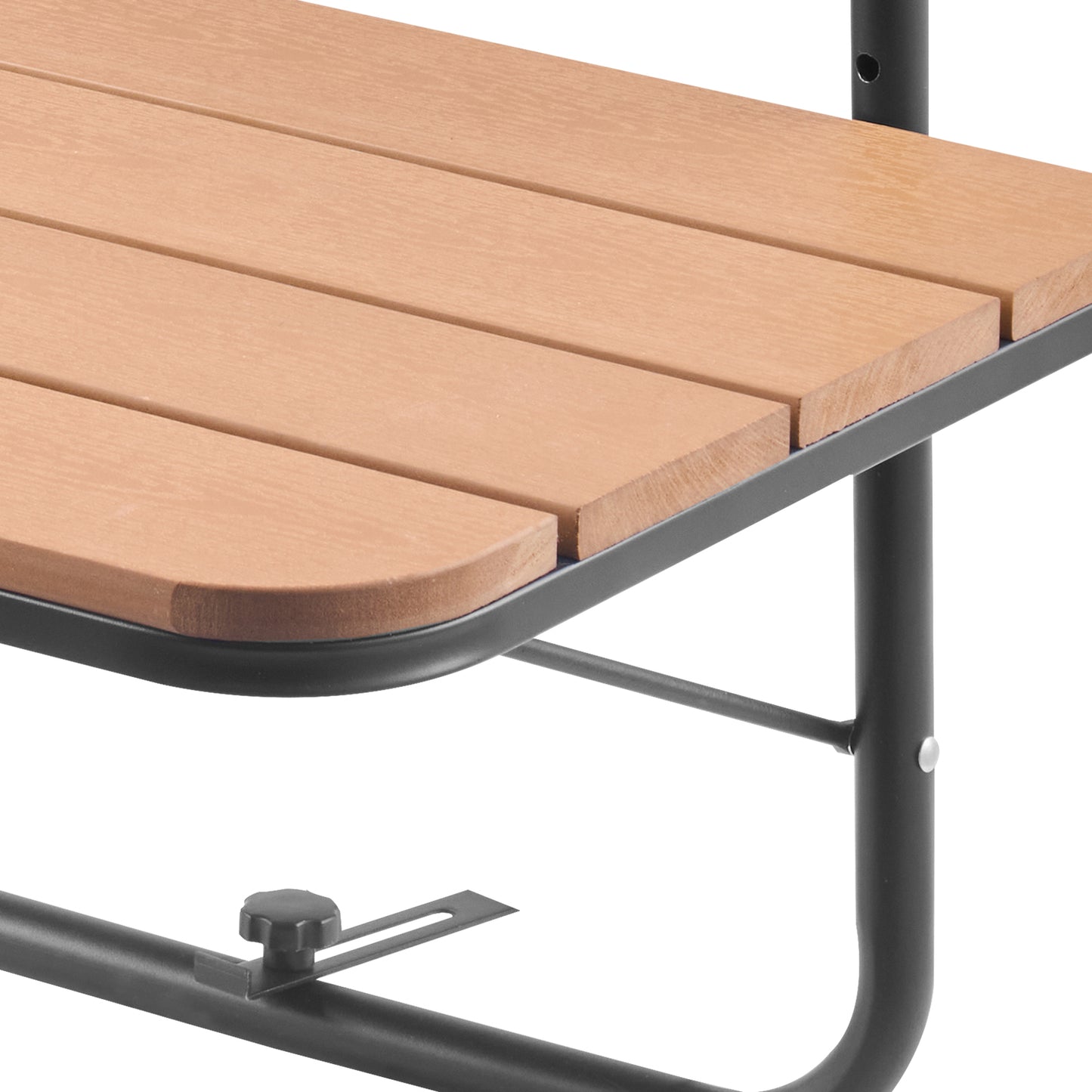 Balcony Hanging Table 25 x 24 in Outdoor Patio Railing Bar Table Adjusable