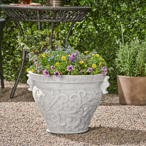 planter pot , Antique White PLANTER