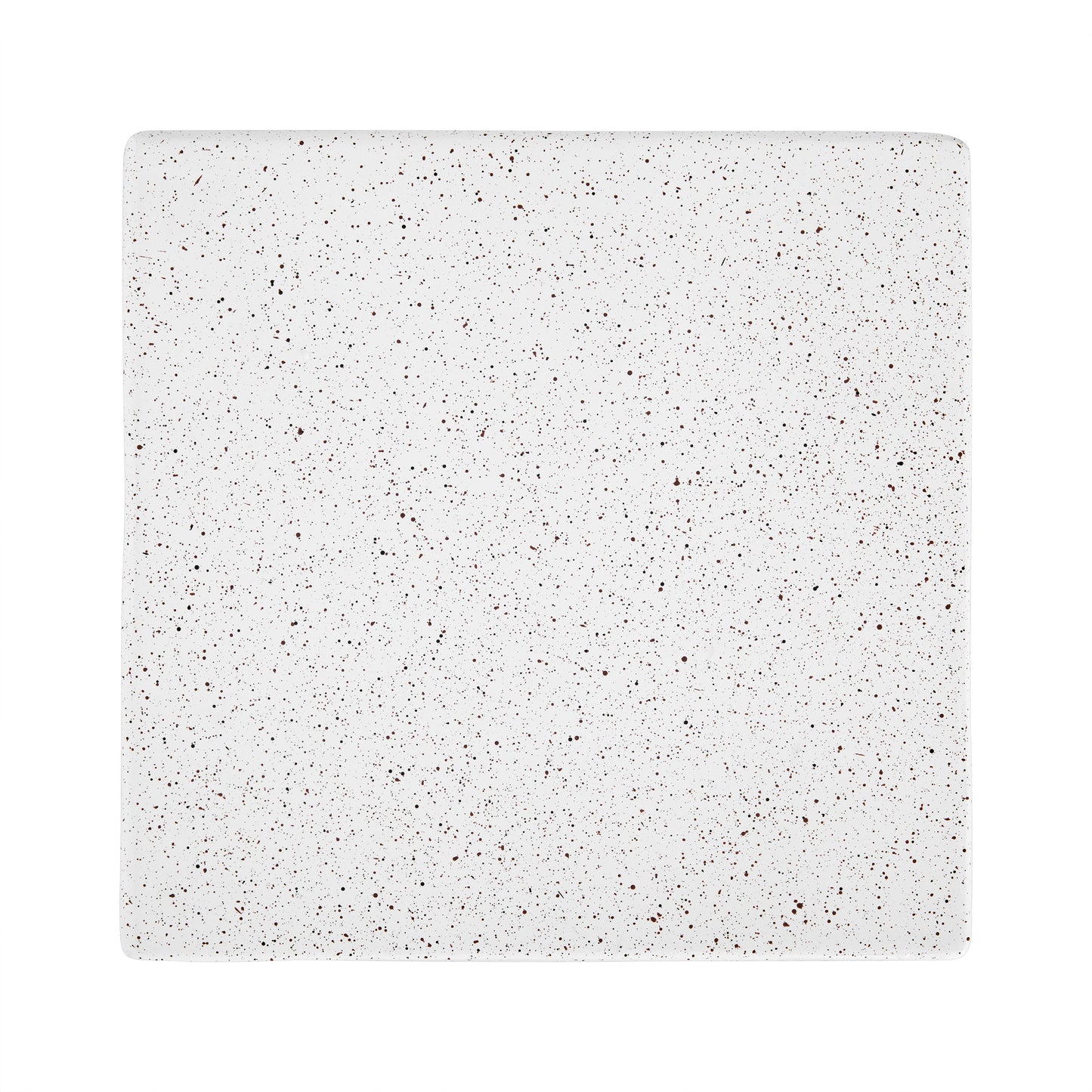 Outdoor White Marble Modern Twisted-Base Terrazzo-Speckled All-Weather MGO Side Table – Indoor End Table for Home, Office & Patio Decor
