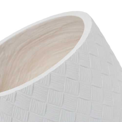 Callaia Large 8.66 in. 14.17 in. and 21.65 in. Dia White MGO Round Indoor and Outdoor Planters (3-Pack)