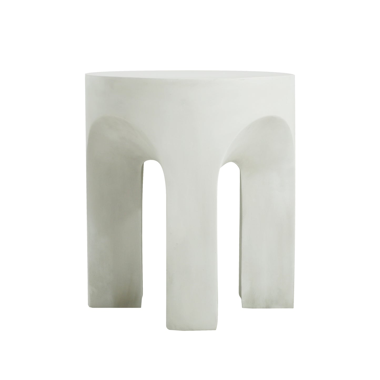 Outdoor MGO Round Top Side Table/End Table, Living Room Accent Table,Antique White