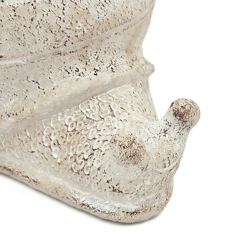 6 in. Beige Cement Decorative Vase,Decorative Snail Planter,Succulent Planter, Modern Flower Pots for Home, Office Decor