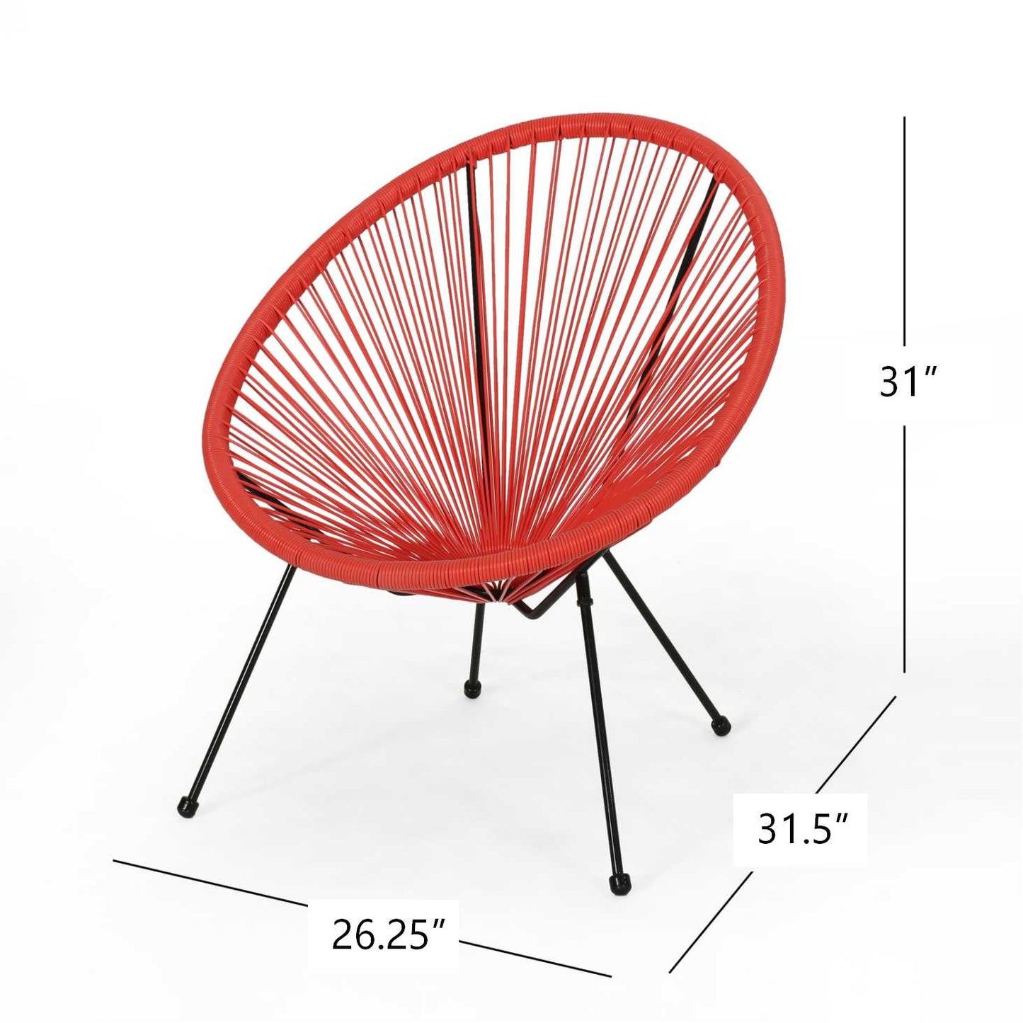 ANSON CHAIR (SET OF 2) - ORANGE
