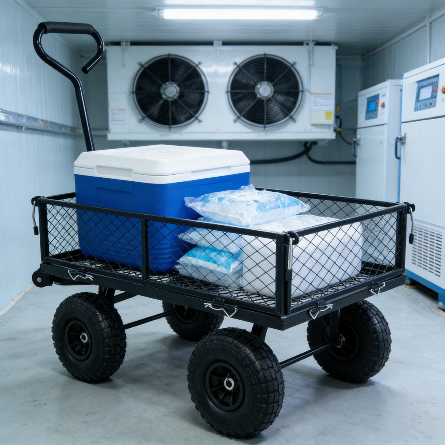 Wagon Cart Garden cart trucks make it easier to transport firewood TC1840BKG