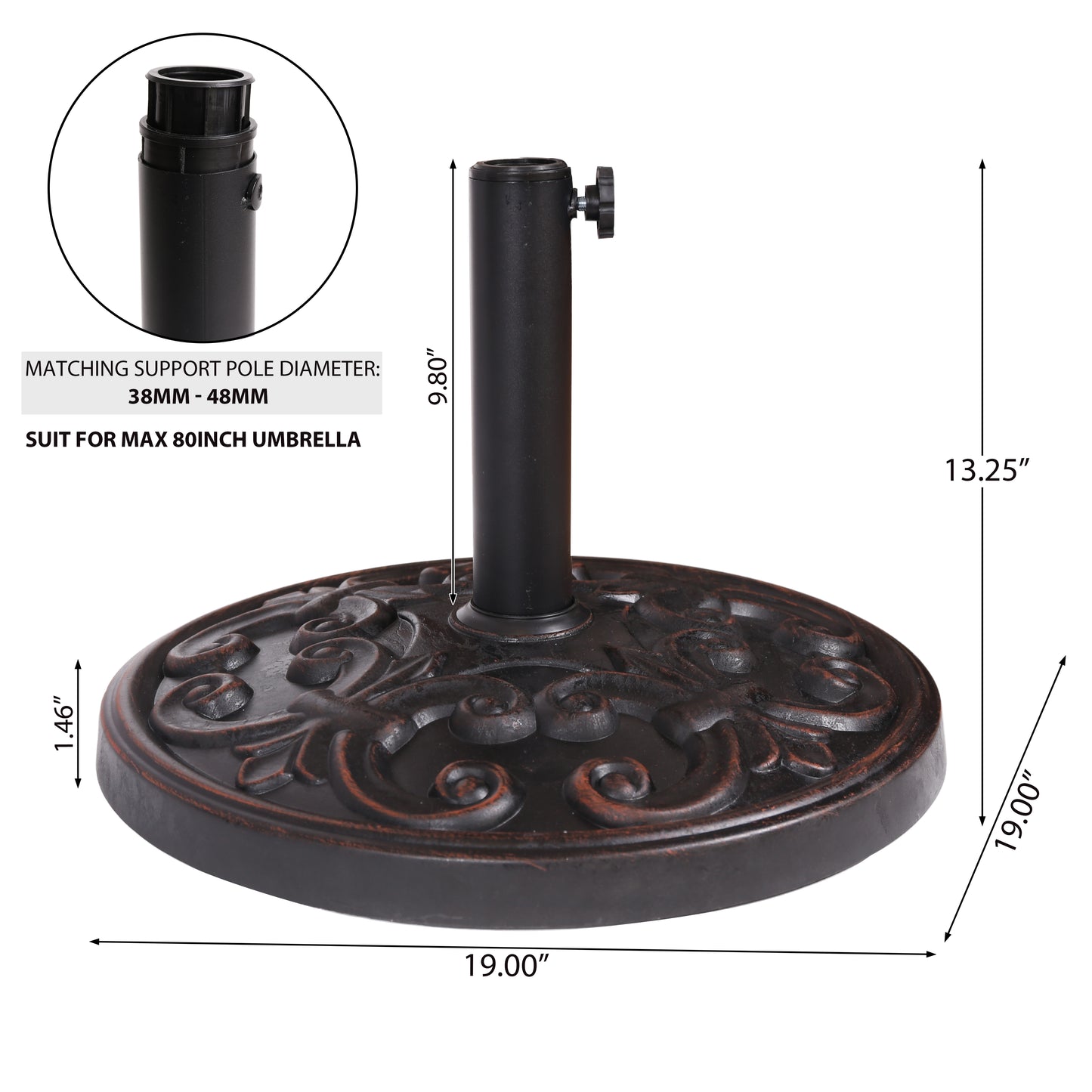 GOBI RESIN UMBRELLA BASE(60505.00)