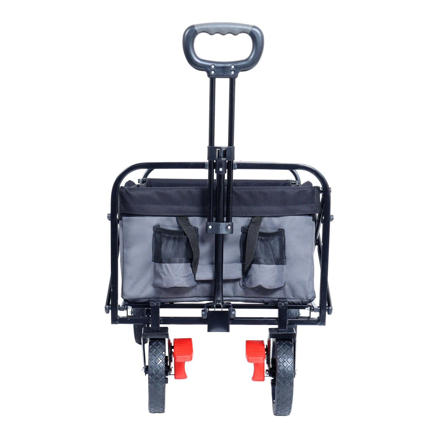 150L Collapsible Wagon Cart Foldable, Utility Garden Wagon with 360lbs Weight Capacity, Heavy Duty Portable Sport Wagon with Wheels for Outdoor, Grocery, Shopping