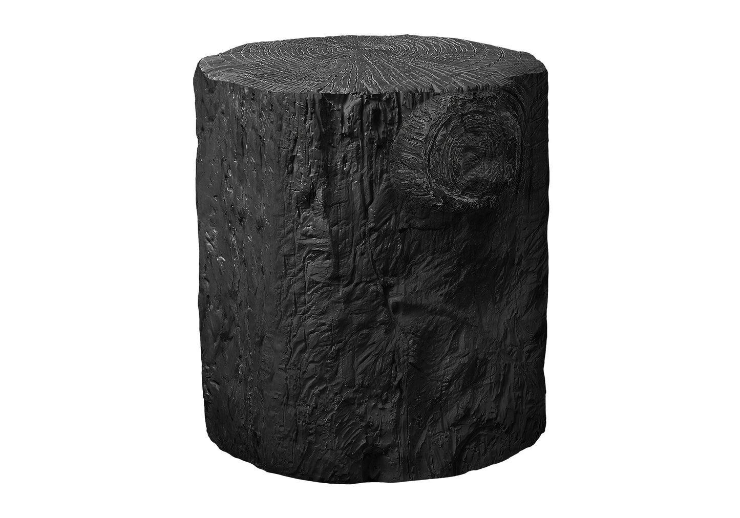 Accent Table, 25"h, Indoor Or Outdoor, Drum, End, Nightstand, Round, Side Table, Living Room, Bedroom, Black, Contemporary, Modern