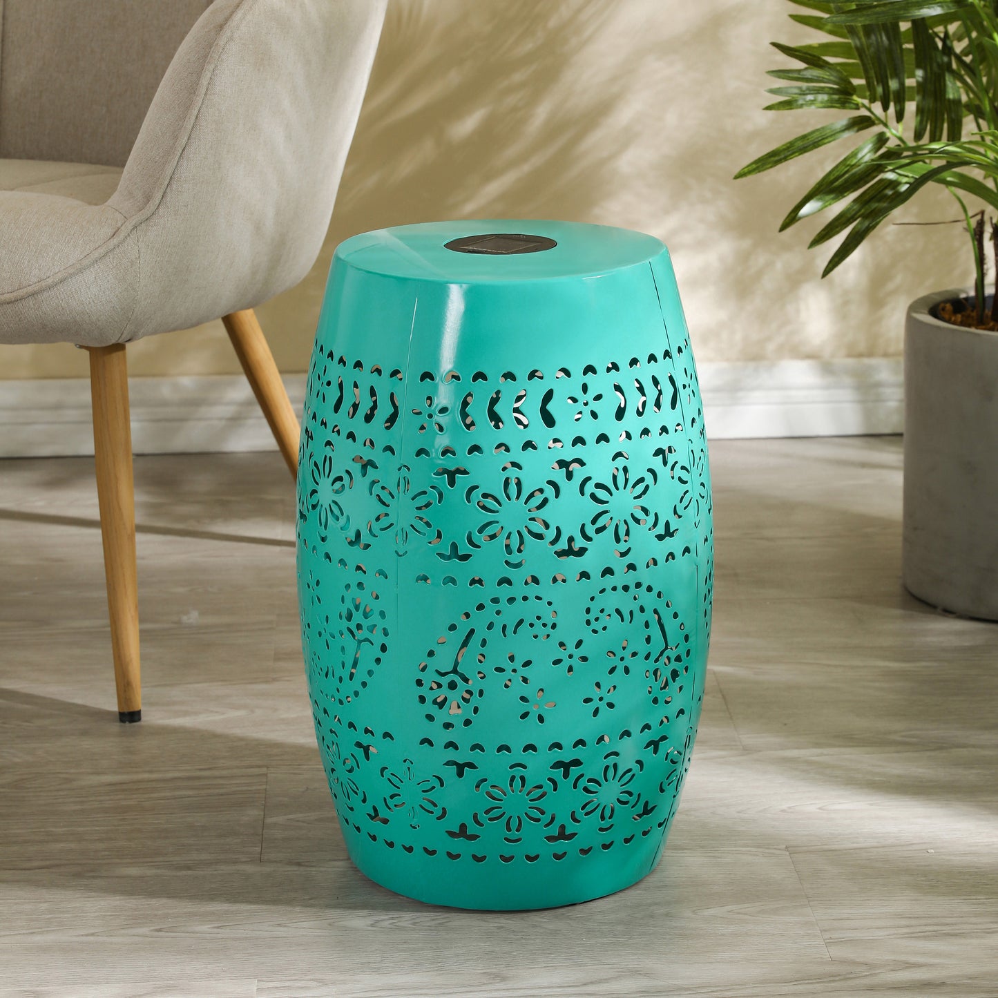 SOLAR SIDE TABLE,TEAL COLOR (Original SKU:N770P182381T)