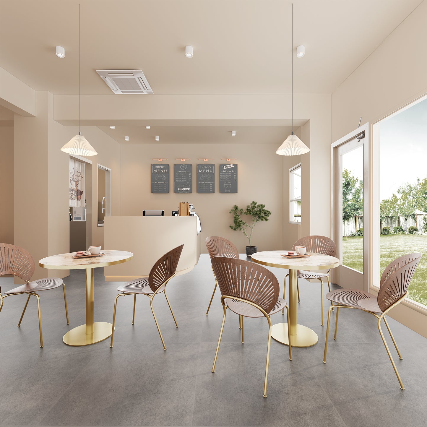 Round Modern Dinning Table 31.5 inches Bistro Table Tulip Table with Faux Marble top,Easy Assemble,Sturdy Metal Frame Diameter