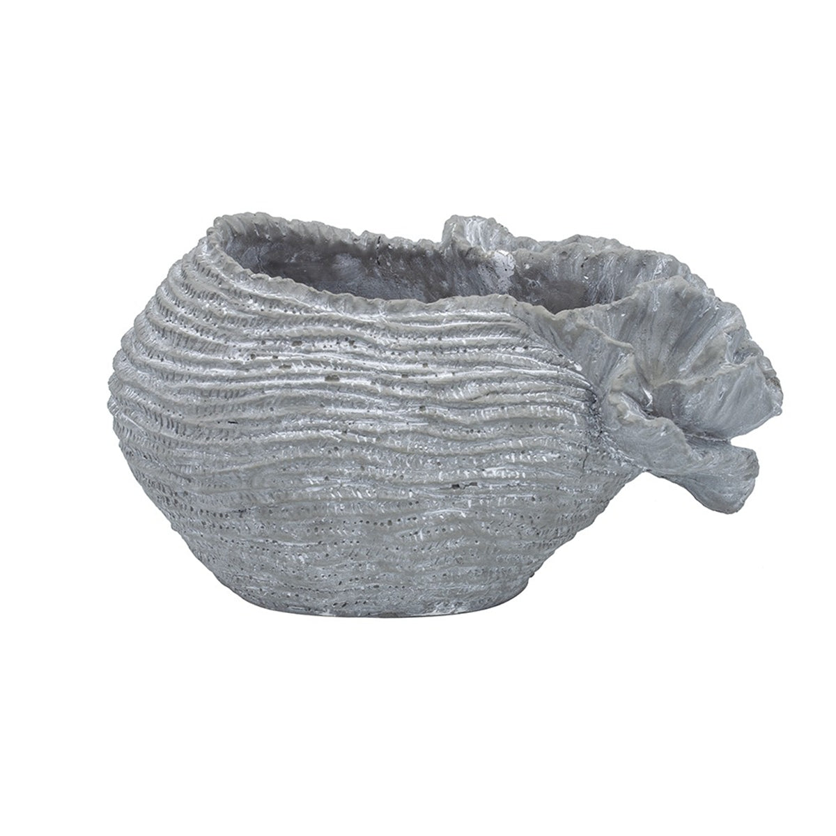 14.2x7.9x7.9" Cement Planter, Indoor Outdoor Garden Decor