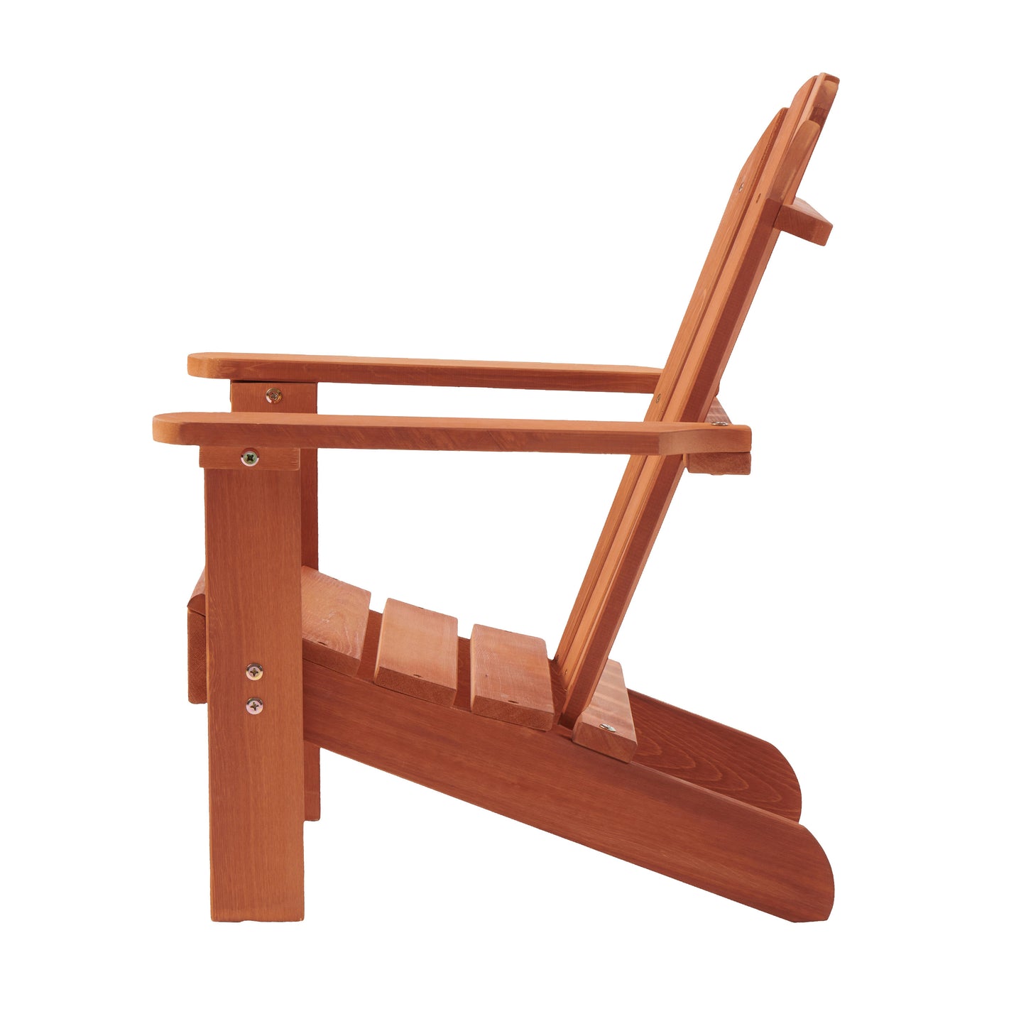 Wooden Kid's Adirondack Chair for Indoor and Outdoor, Natural Cedar Patio Lounge Chiar for Kids