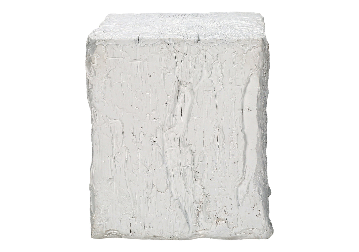 Accent Table, 25"h, Indoor Or Outdoor, End, Nightstand, Side Table, Square, Living Room, Bedroom, White, Contemporary, Modern