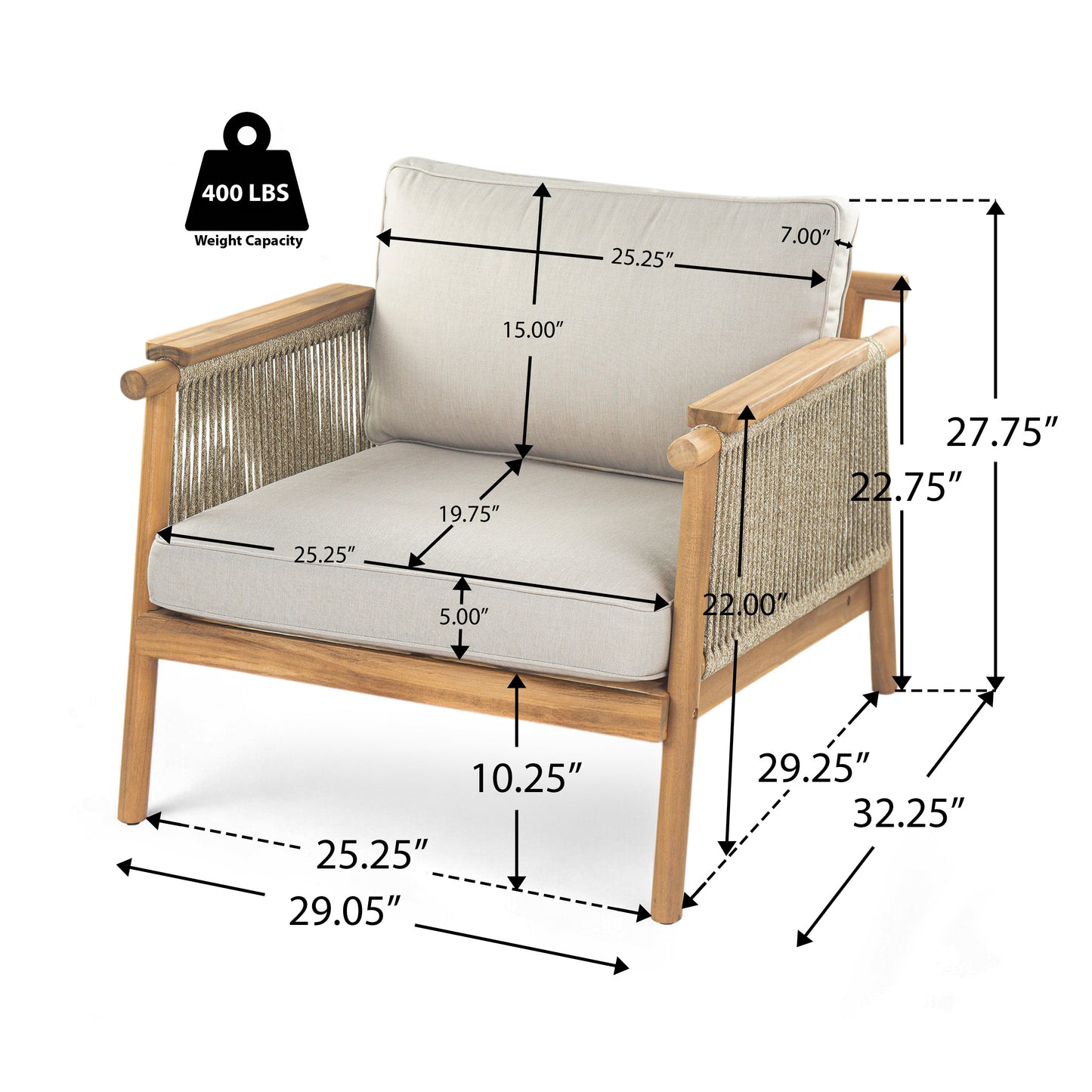 Sumbawa Outdoor Club Chair