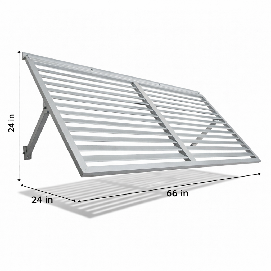 Breeze Louver Metal Shutter 5.6 - White
