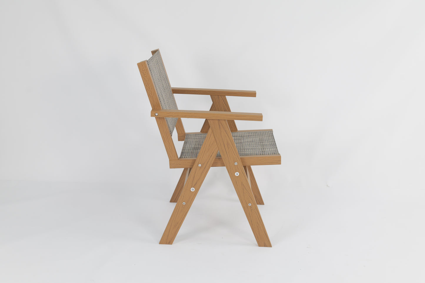2 Piece HIPS Outdoor Dining Chair Perfect For Patio Meal Togethers & Garden Brunch Relaxation Moments
