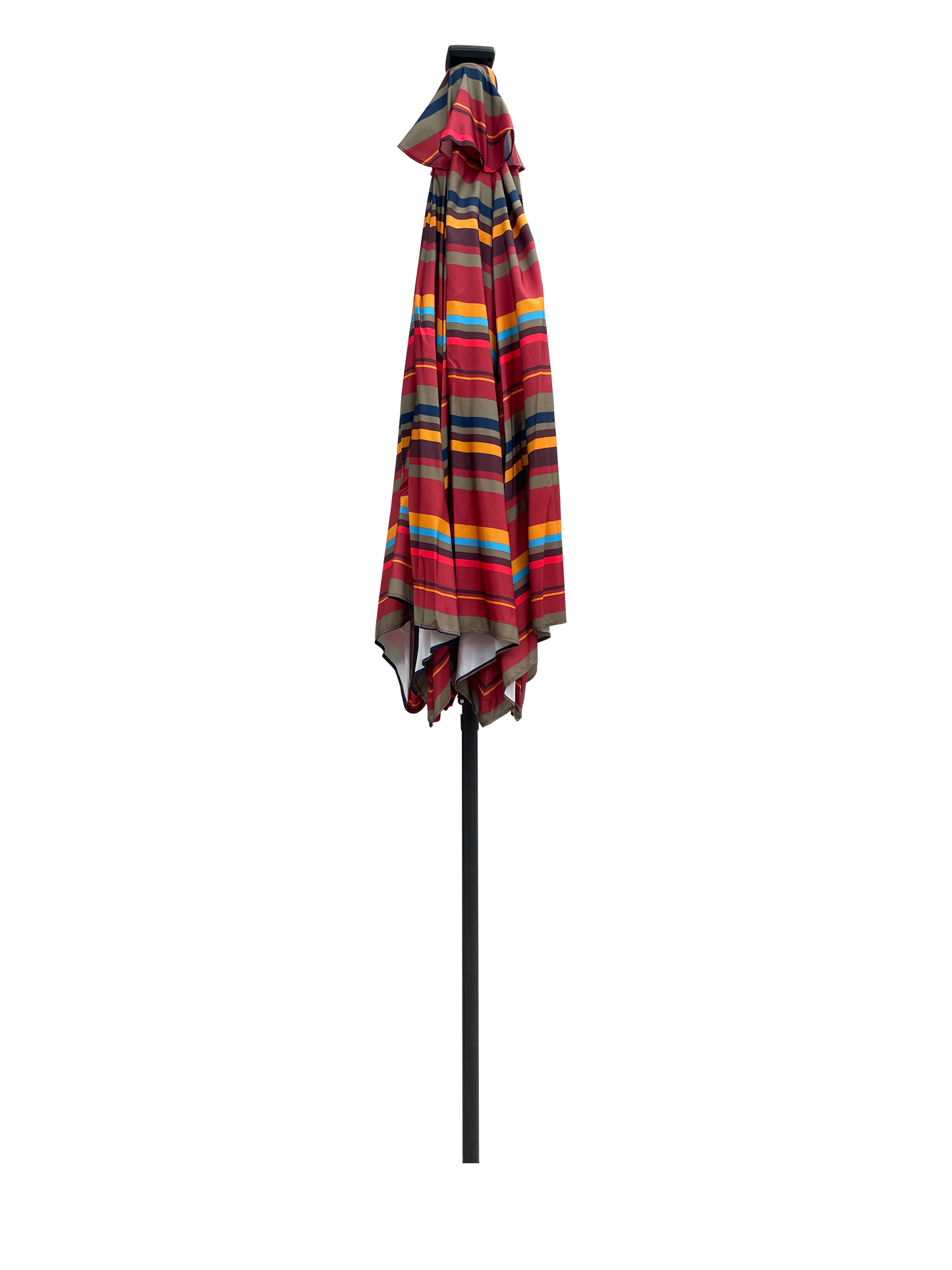 9FT UMBRELLA WITH LIGHT Red and Stripes