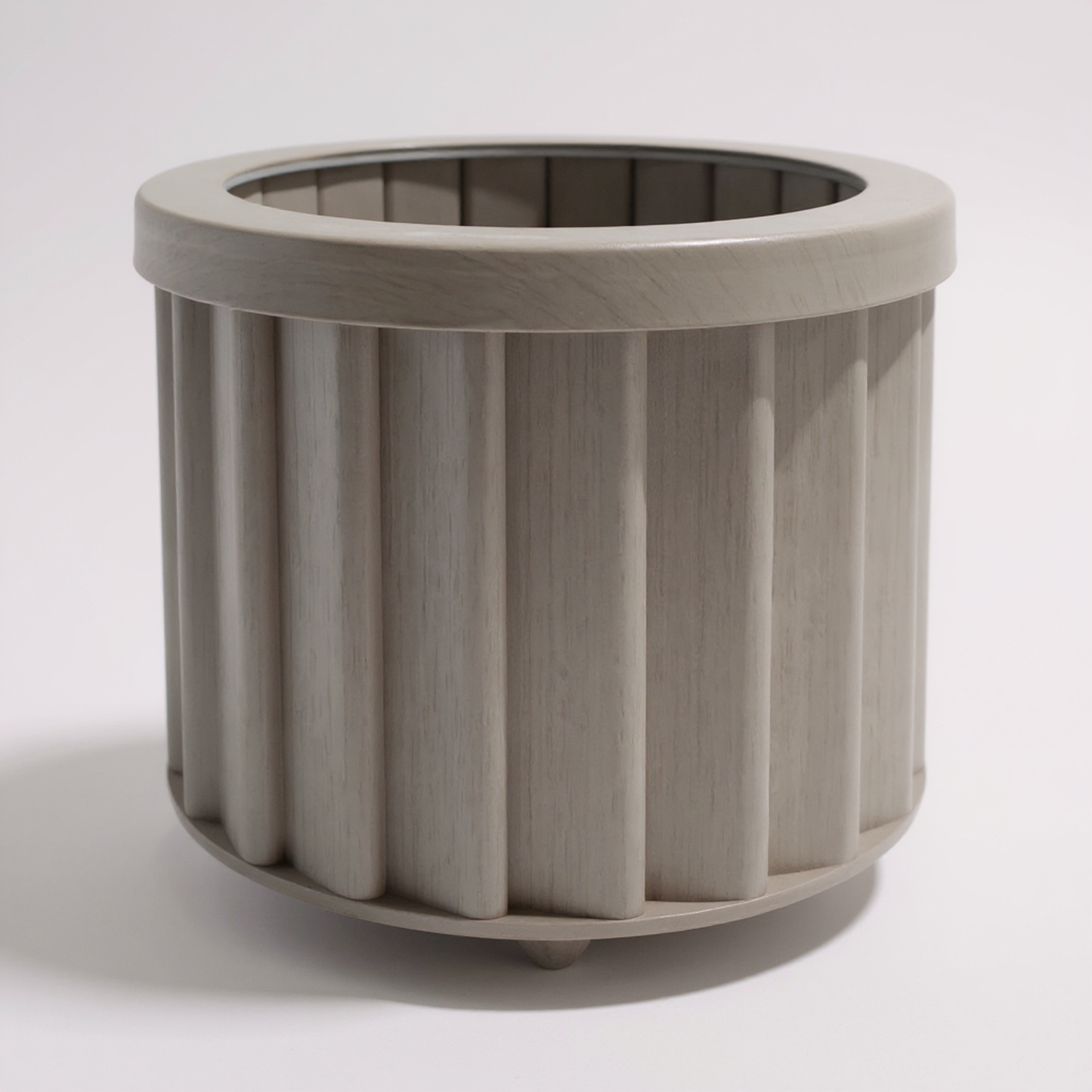 Round Strata Planter MD - Grey Brown