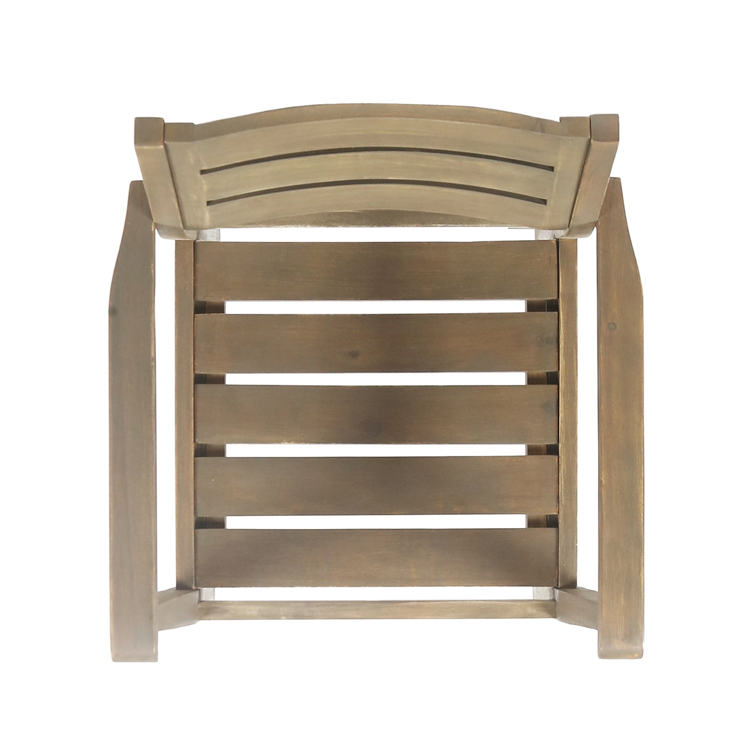 STAMFORD Dining Chairs Set of 2,Acacia Wood Patio Armchair,for Backyard, Poolside, Garden,Grey