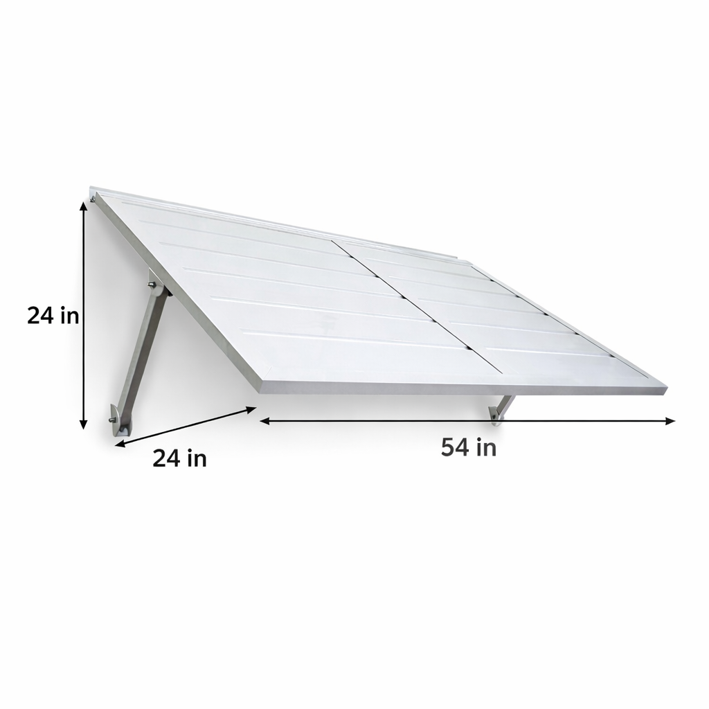 Terrace Metal Awning 4.6 - White