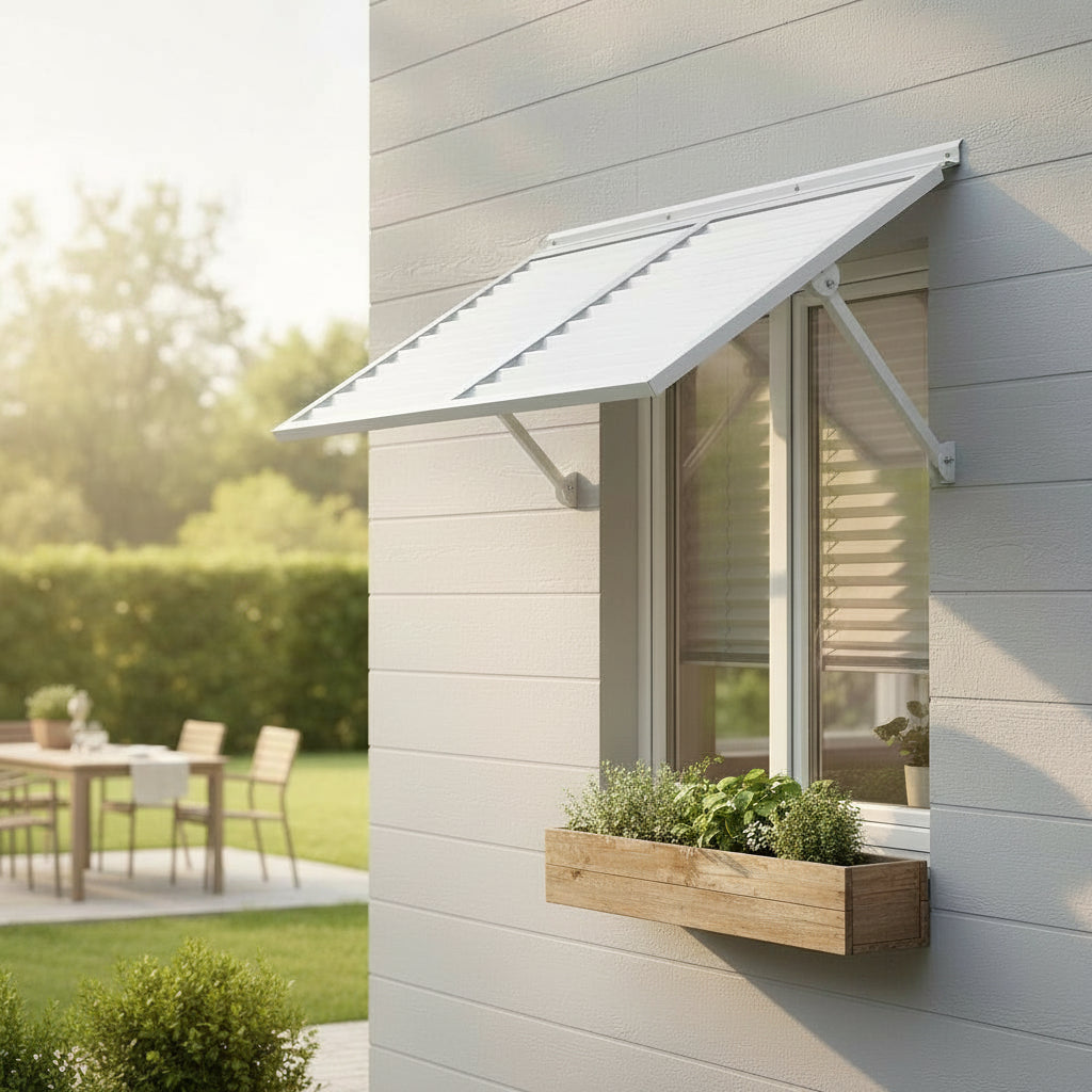 Breeze Louver Metal Shutter 4.6 - White