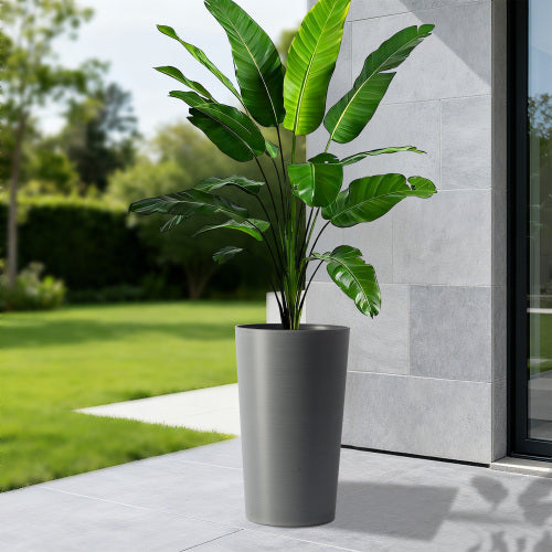 2 Pack Tall 21.7 in Planters for Outdoor Plants, Modern Tall Square Planter Box, Indoor Outdoor Porch Patio Flower Pot