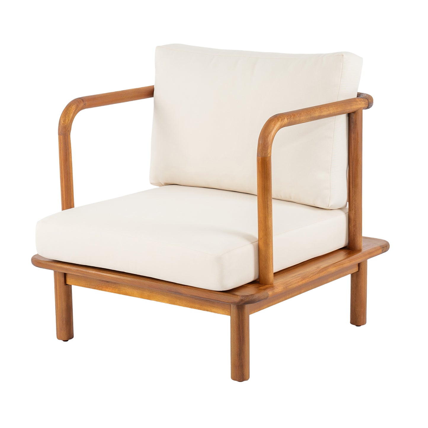 Canape Acacia Club Chair with Cream Cushion