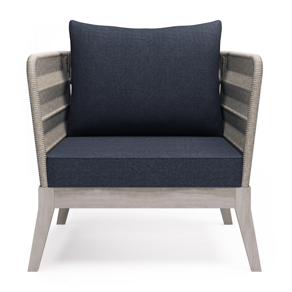 Santiago - Outdoor Conversation Chair - Slate Grey