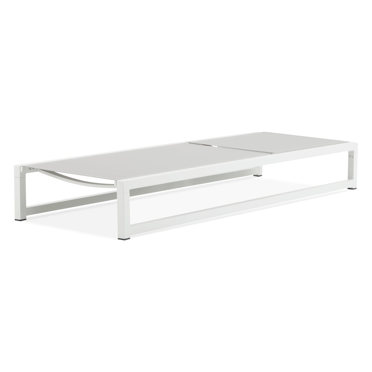 5-Level Adjustable 2-Piece Outdoor Chaise Lounge, Durable Aluminum Frame & Textilene Mesh, Perfect for Patio/Poolside