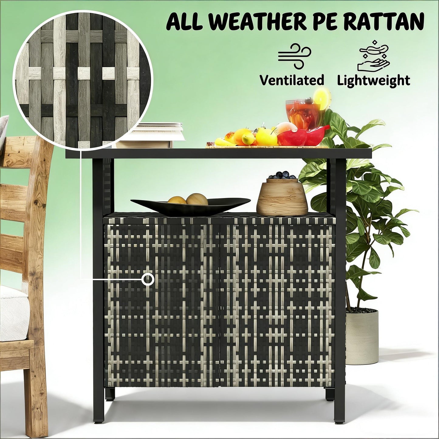 Outdoor Coffee Table,Outdoor Towel Storage Cabinet Organizer,Outdoor Bar Table