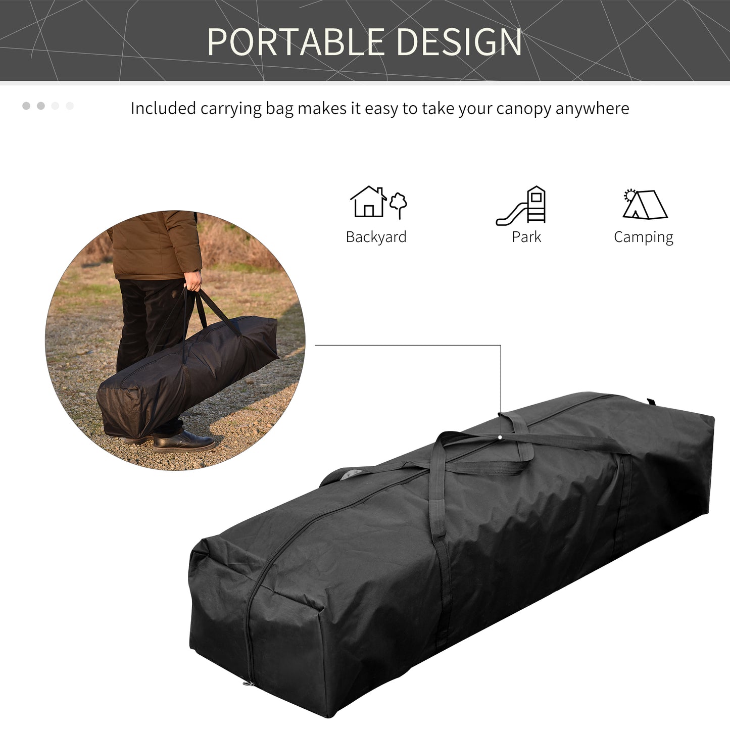 Outsunny 10' x 20' Pop Up Canopy Tent with 4 Sidewalls, Heavy Duty Tents for Parties, Outdoor Instant Gazebo with Carry Bag, for Outdoor, Garden, Patio, Blue