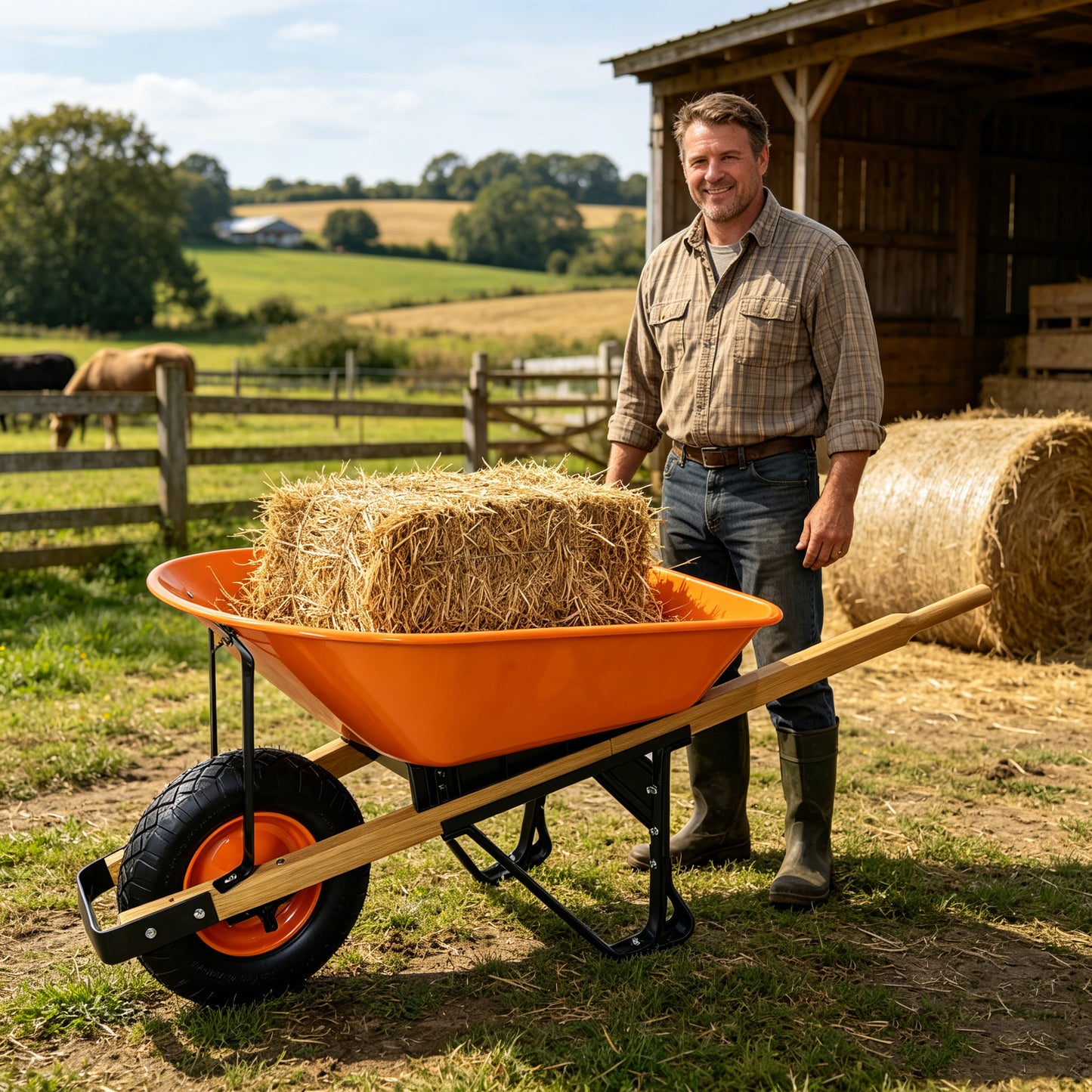 Steel TRAY wheel barrow