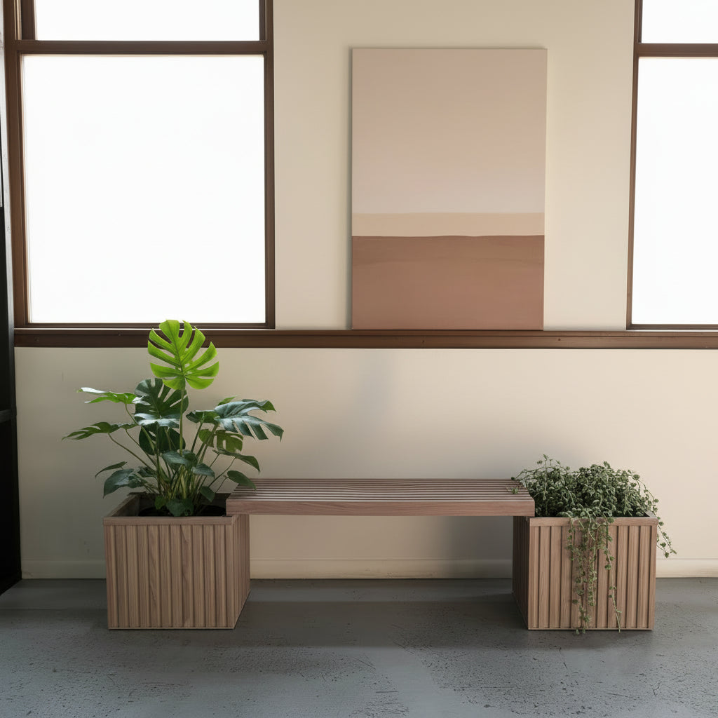 Grove Planter Bench - Ash Brown