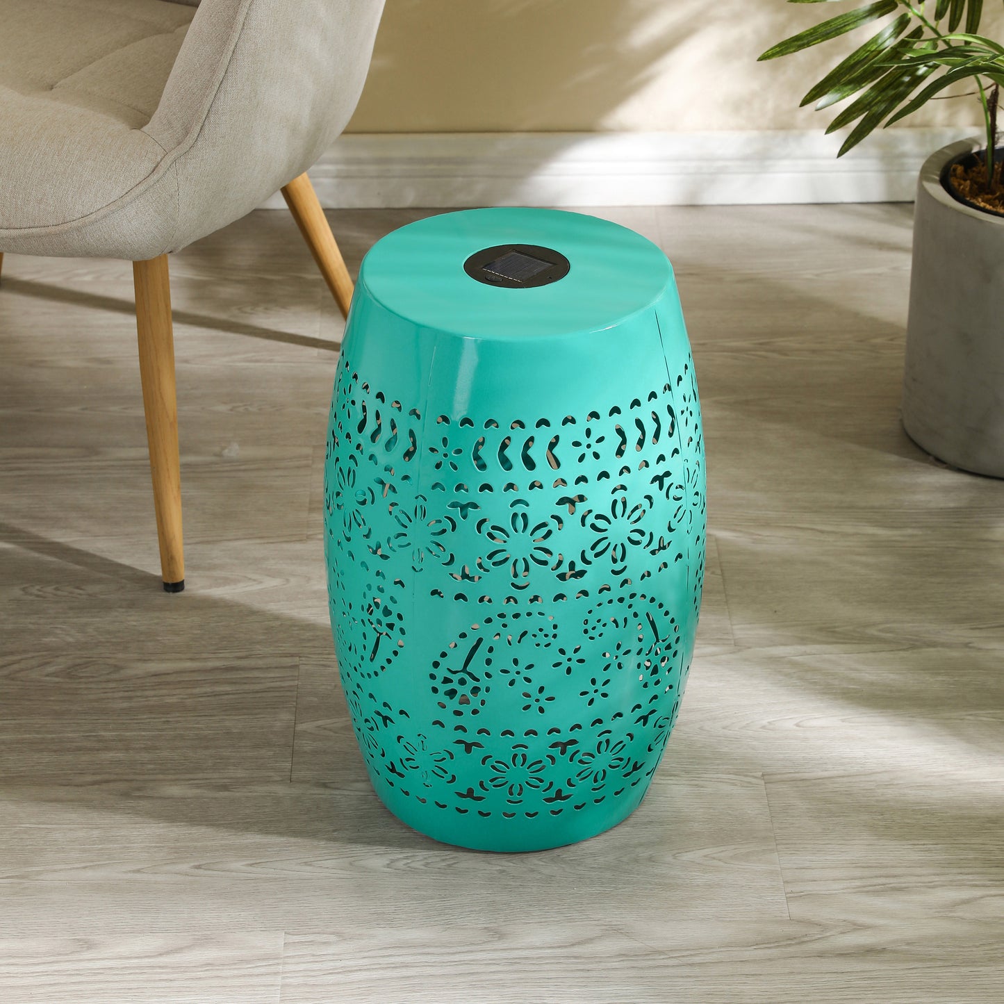 SOLAR SIDE TABLE,TEAL COLOR (Original SKU:N770P182381T)
