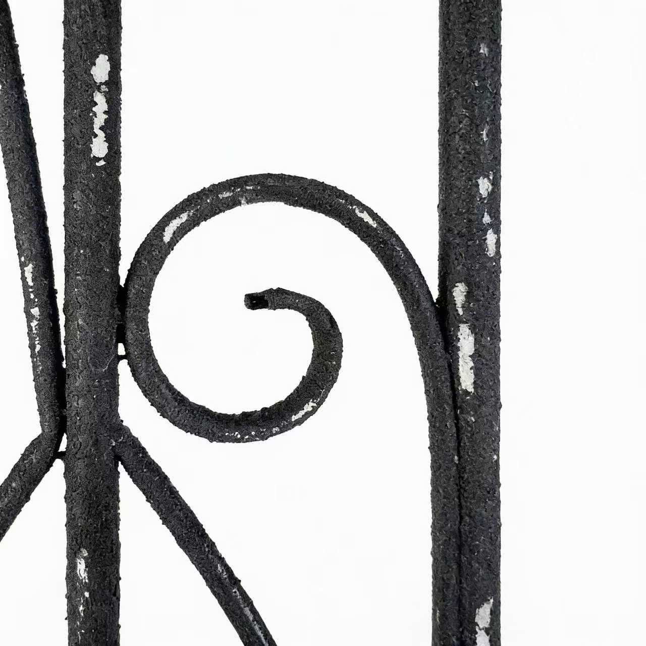 Sungmor 19.69''×67.72''Iron Garden Fence, Pretty Vintage Green Rustic Style Decorative Fence Pannels, Outdoor Yard Landscape Pathway Border Panels Anti Animal Flowers Plants Barrier Climbing Trellis