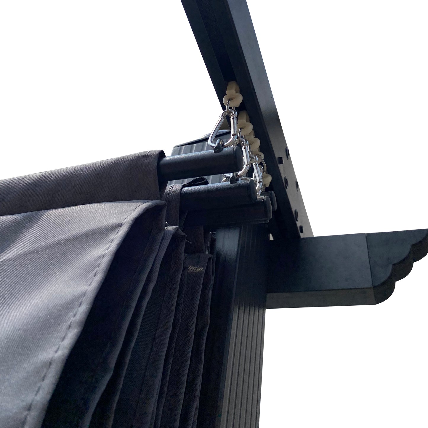 Replacement Canopy Top Fabric for 10x10 Ft Outdoor Patio Retractable Pergola Sunshelter Pergola Canopy