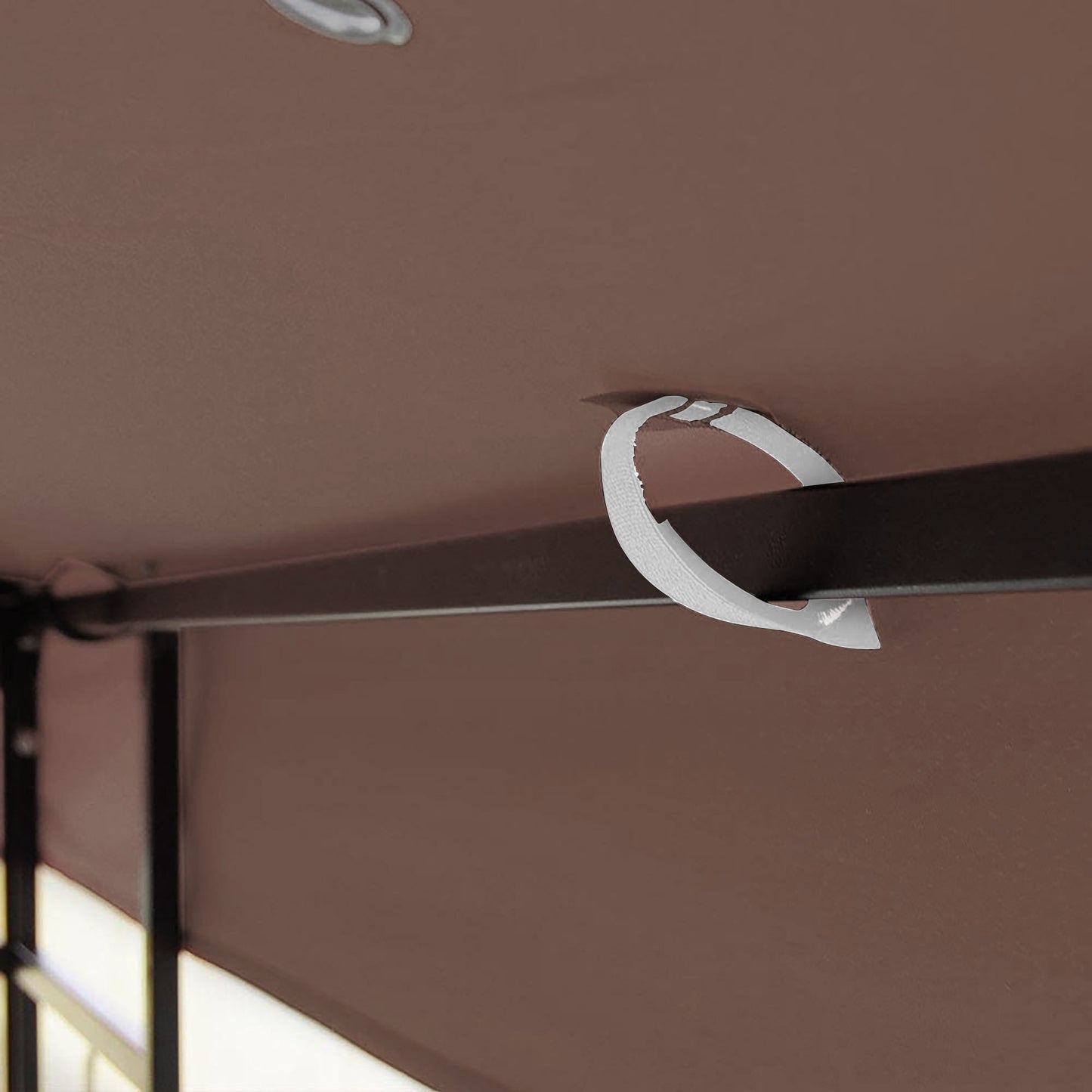10x10 Ft Outdoor Patio Gazebo Replacement Canopy, Double Tiered Gazebo Tent Roof Top Cover Only（Frame Not Include）
