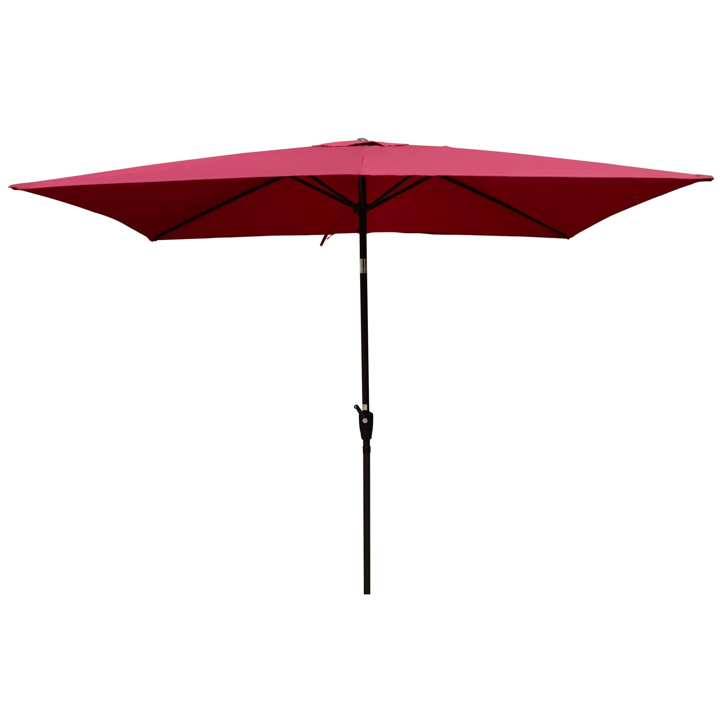 6 x 9ft  Patio Umbrella Outdoor  Waterproof Umbrella with Crank and Push Button Tilt without flap for Garden Backyard Pool  Swimming Pool Market