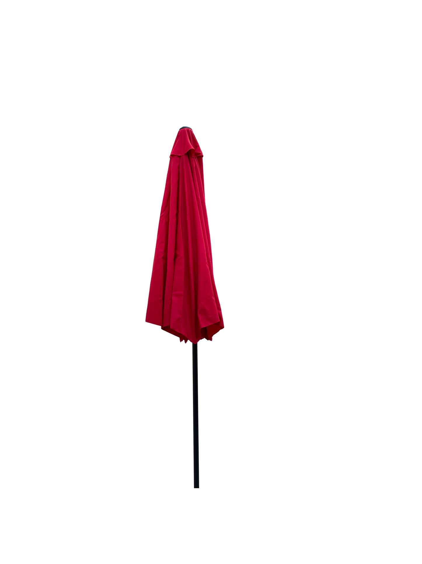 Outdoor Patio Umbrella 10FT(3m)  WITHOUT FLAP ,8pcs ribs,with tilt ,with crank,without base, Red,pole size 38mm(1.49inch)
