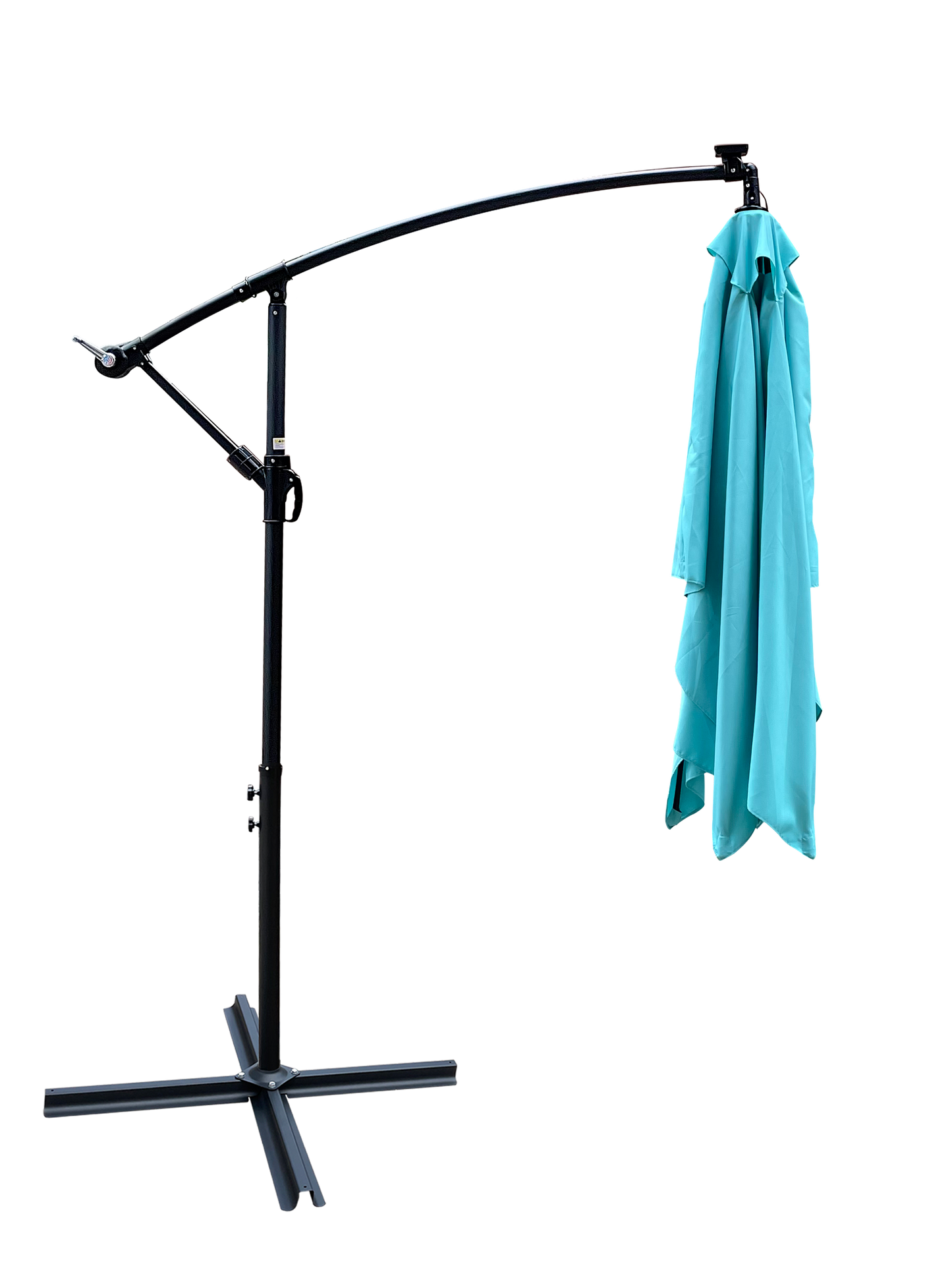 Rectangle 2x3M Outdoor Patio Umbrella Solar Powered LED Lighted Sun Shade Market Waterproof 6 Ribs Umbrella with Crank and Cross Base for Garden Deck Backyard Pool Shade Outside Deck Swimming Pool