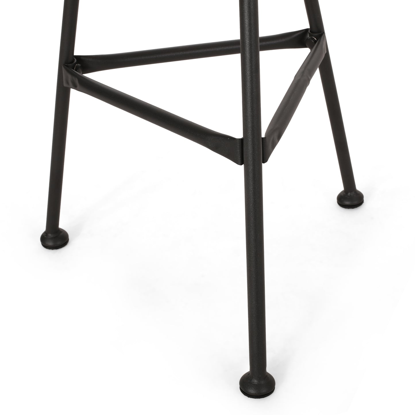 Orlando Outdoor Glass Top Faux Rattan Side Table,Tempered Glass Top End Table for Balcony Porch Deck