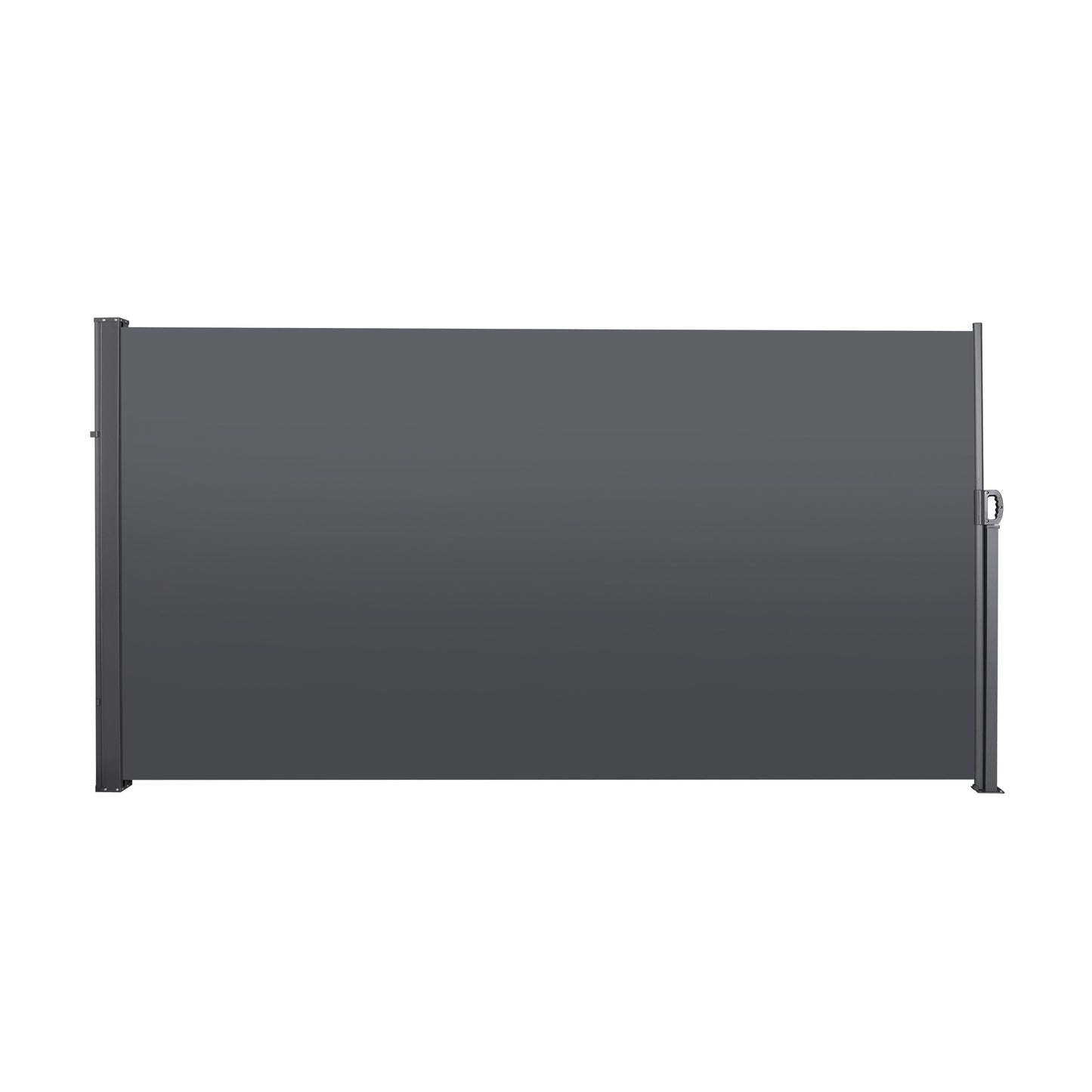 Retractable Side Screen Awning, UV Resistant, Waterproof, Patio Privacy Screen for Garden, Balcony, Courtyard(Dark Grey), 118.1" x 70.9"