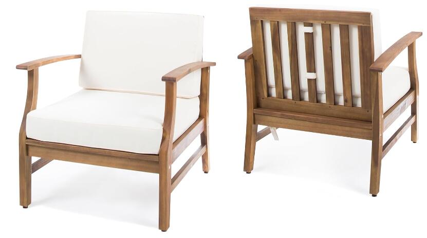 PERLA CLUB CHAIRS SET OF 2, CREAM