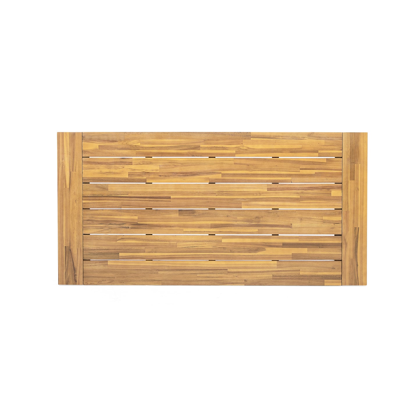Modern Outdoor Dining Table, Acacia Wood Patio Table with Teak Finish - Weather-Resistant Garden, Poolside Deck Dining Set for 4-6 People (Original SKU:74463.00)