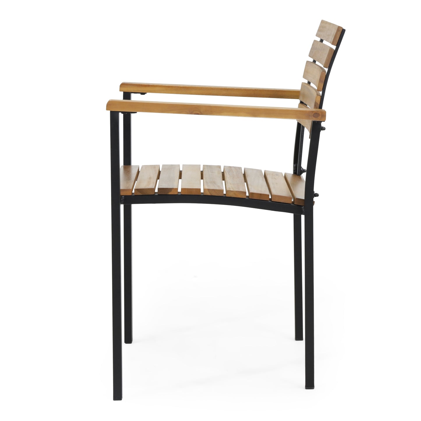 LARIS WOOD AND METAL CHAIR