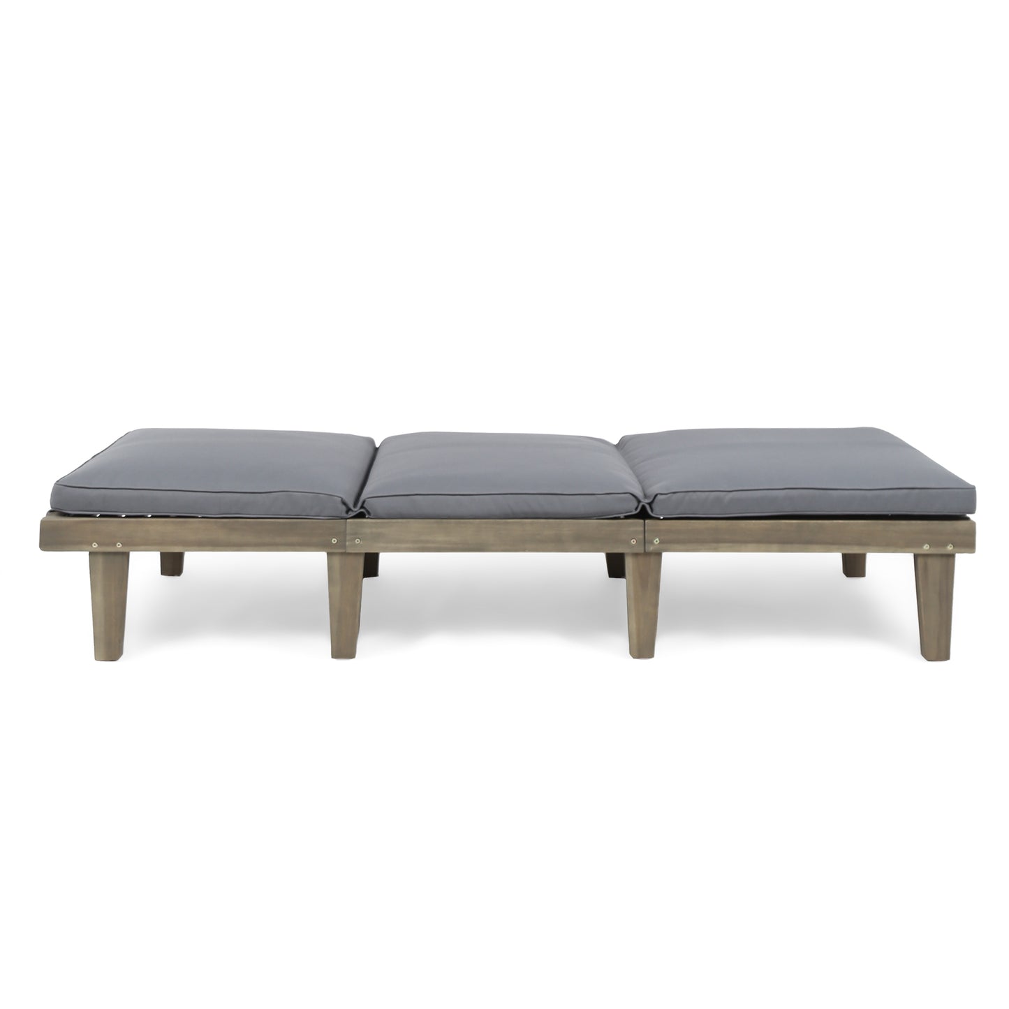 ARIANA KD WOOD CHAISE LOUNGE W/ CUSHION
