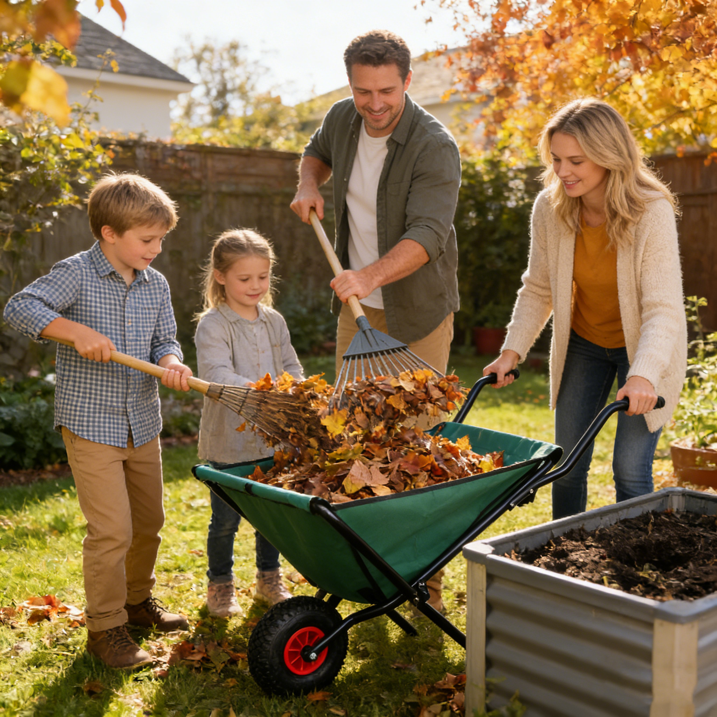 Collapsible Wheelbarrow 176 lbs Folding Yard Garden Wheelbarrow Foldable Lightweight Gardening Heavy Duty Oxford Cloth Green Lawn Cart for Grass, Leaf, Garden Supplies, 10" Pneumatic Tire